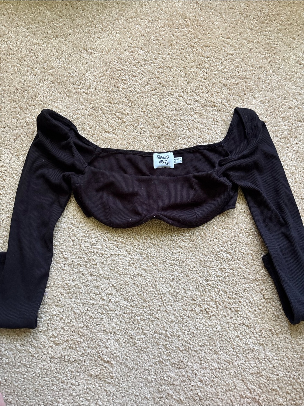 Princess Polly Black Bra Top